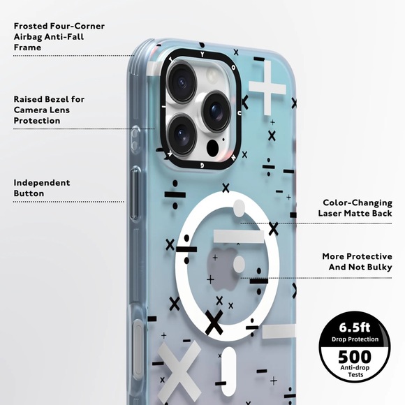 Color-Changing Number Puzzle IPHONE 16 PRO case | NWT - Picture 3 of 8